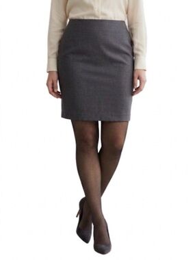 NWT 18 Plus Size Black Label by Evan-Picone Gray Women's Skirt Business Casual